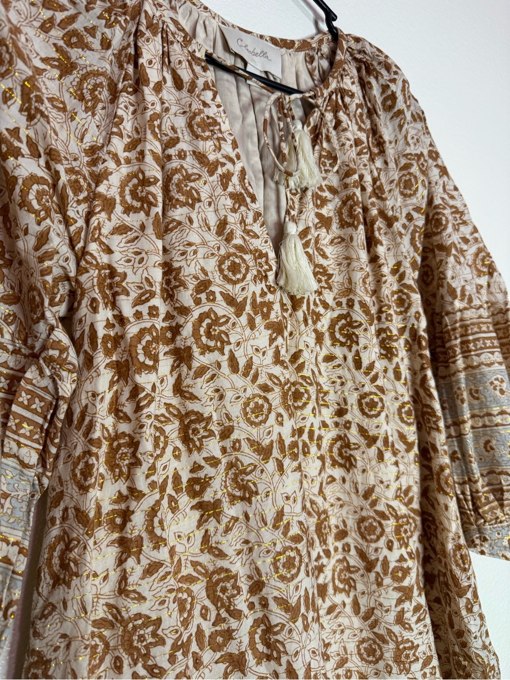 CLEOBELLA Rosy Mini Dress in Tamil Block Print Sz S - Picture 3 of 10